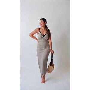 illa illa halter dress LILABELLE HALTER KNIT MAXI DRESS